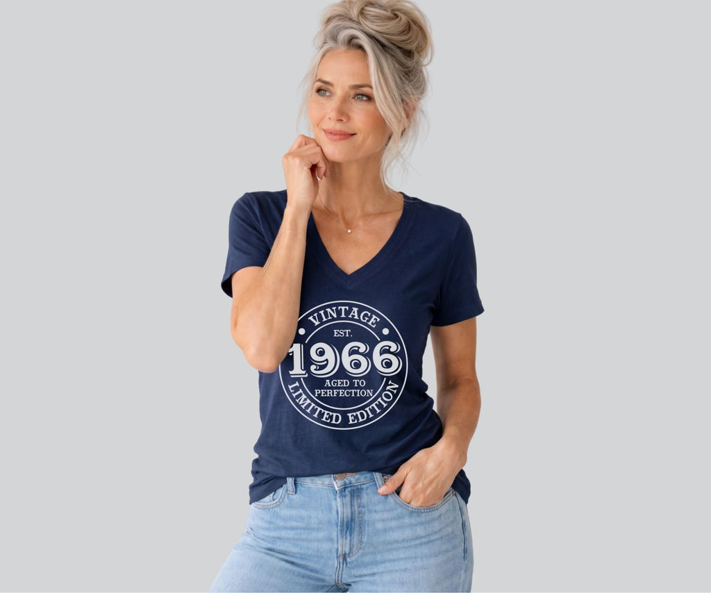 1966 60th Birthday V Neck Shirt