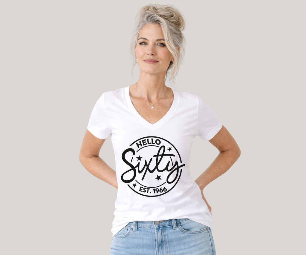 1966 60th Birthday V Neck Shirt