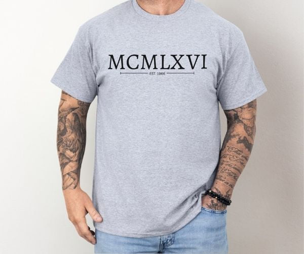 Roman Numerals  1966 60th Birthday Shirt