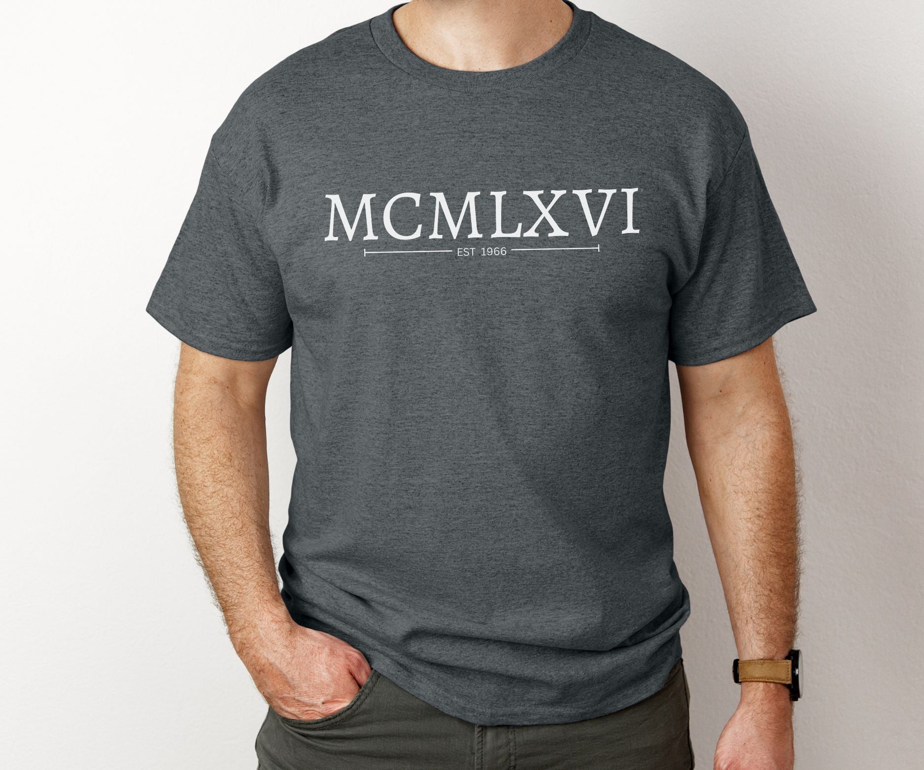 Roman Numerals  1966 60th Birthday Shirt